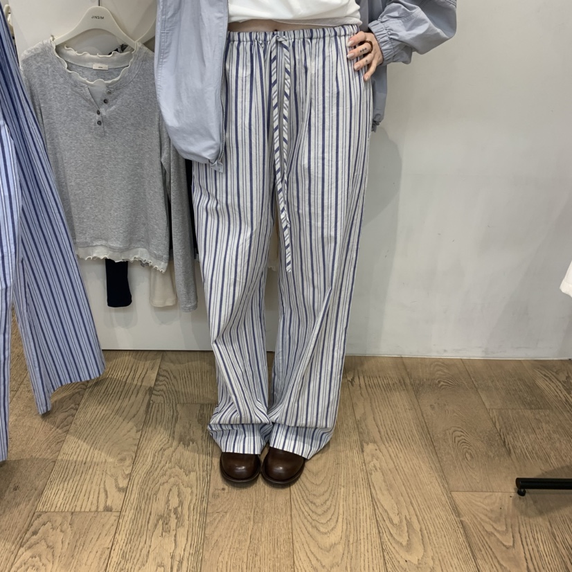 JINSIM韓國直郵女裝新品26春夏熱賣休閑真品時尚職業休閑褲JINSIM休閑褲圖色1