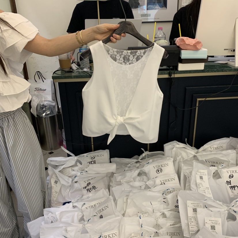 VIRKIN東大門實拍女裝新款人氣推薦真品熱賣吊帶背心蕾絲VIRKIN吊帶/背心