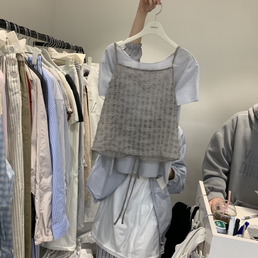 JINSIM東大門實拍女士新款休閑時尚推薦熱賣26春夏真品套裝JINSIM套裝圖色2