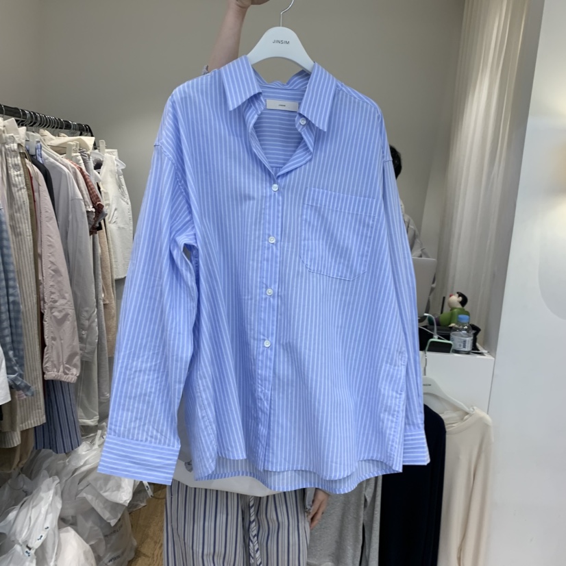 JINSIM東大門直郵女裝新品休閑26春夏人氣時尚襯衫蕾絲衫JINSIM襯衫/蕾絲衫圖色1