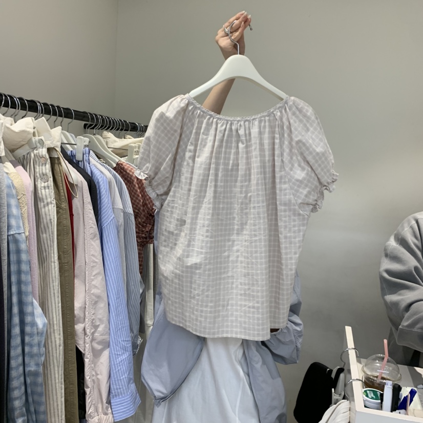 JINSIM韓國直郵女裝新款26春夏人氣真品時尚休閑襯衫蕾絲衫JINSIM襯衫/蕾絲衫