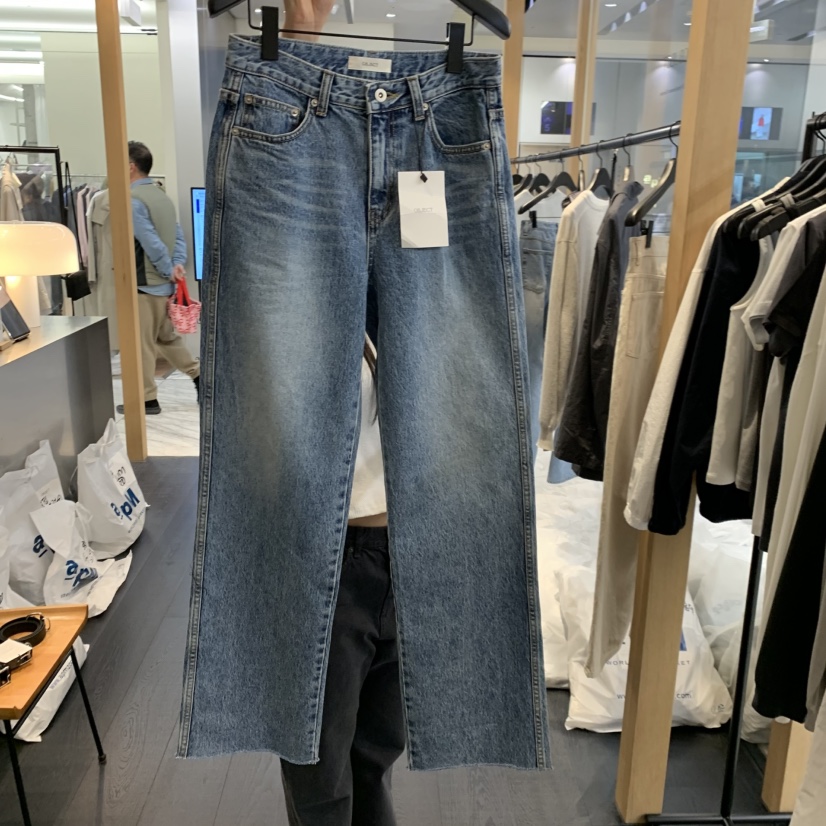 OBJECT韓國代購女士新品推薦人氣休閑真品時尚職業牛仔褲OBJECT牛仔褲圖色1
