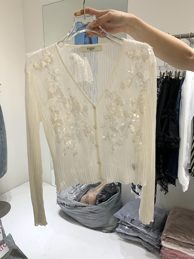 FABRIC東大門實拍女裝新品時尚真品休閑人氣26春夏襯衫蕾絲衫FABRIC襯衫/蕾絲衫圖色2