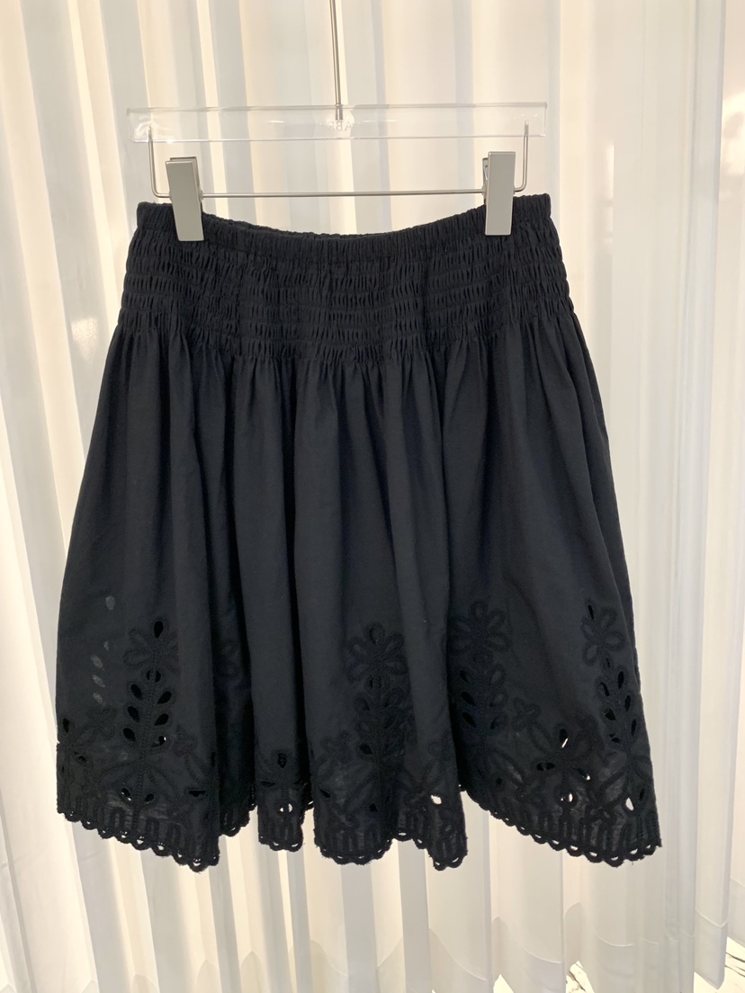 FABRIC東大門代購女裝新品推薦休閑26春夏半身裙中短裙刺繡FABRIC半身裙/中短裙圖色2