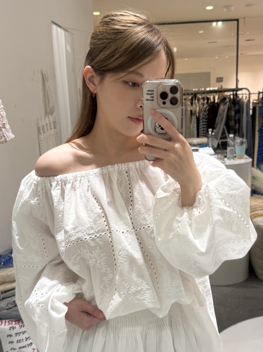 FABRIC東大門直郵女士新品真品休閑26春夏人氣襯衫蕾絲衫FABRIC襯衫/蕾絲衫