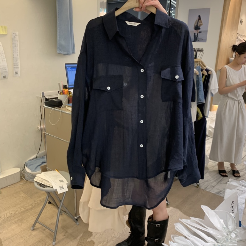 W AND J東大門代購女士新品時尚真品職業熱賣襯衫蕾絲衫W AND J襯衫/蕾絲衫圖色1