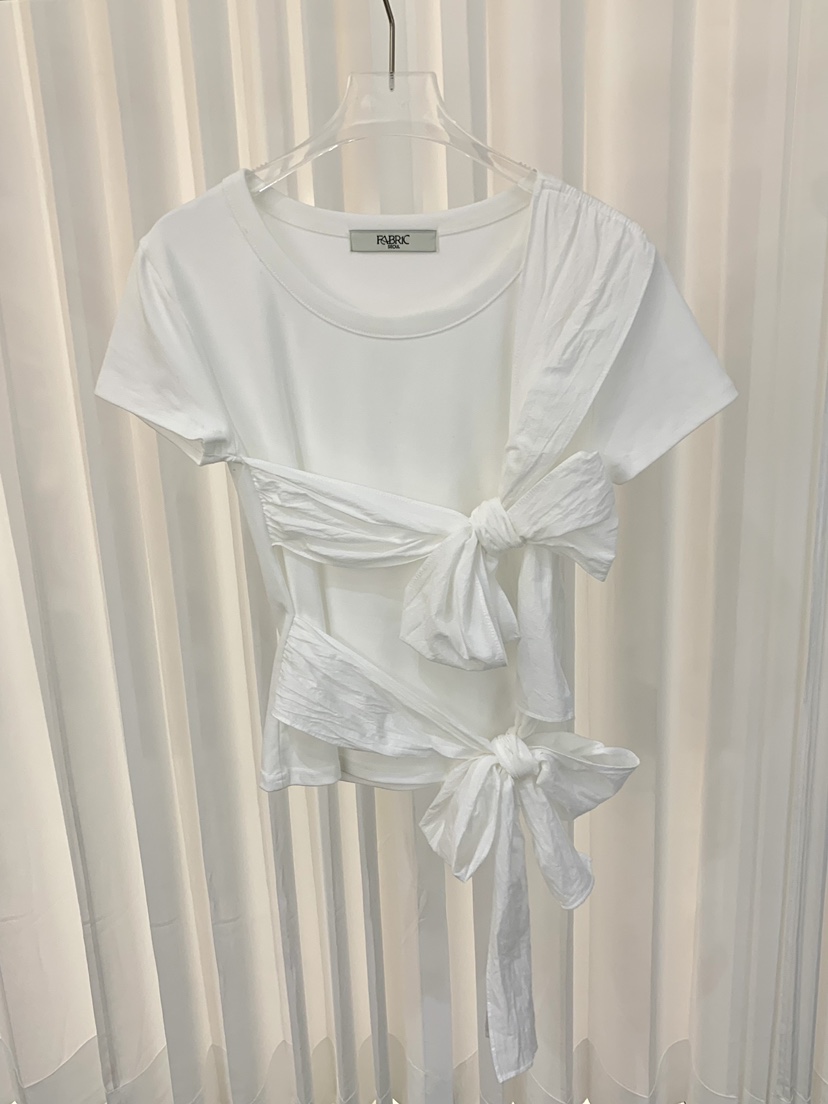 FABRIC東大門代購女士新品時尚26春夏職業真品人氣熱賣T恤FABRICT恤圖色1