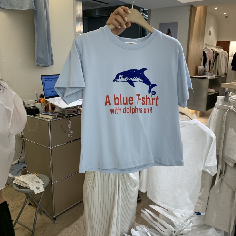 W AND J東大門直郵女裝新品休閑時尚真品人氣推薦職業T恤W AND JT恤圖色1