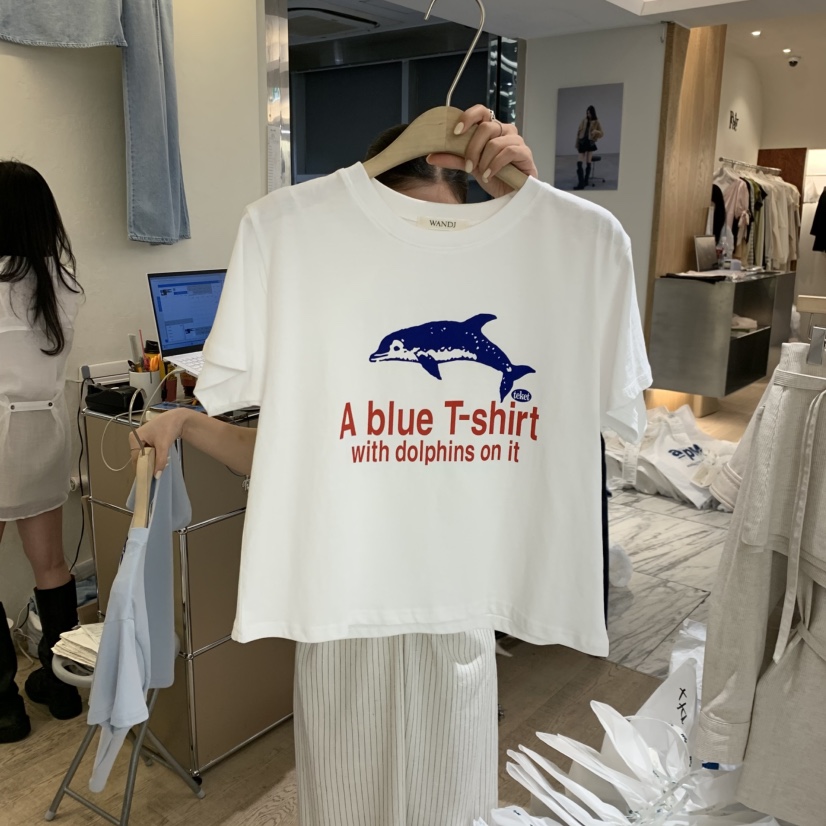 W AND J東大門直郵女裝新品休閑時尚真品人氣推薦職業T恤W AND JT恤圖色2