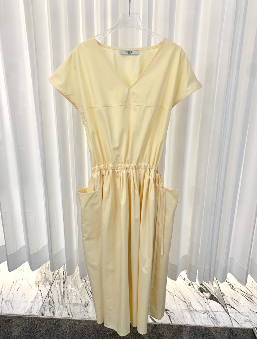 FABRIC韓國代購女士新款人氣26春夏職業時尚真品推薦連衣裙FABRIC連衣裙