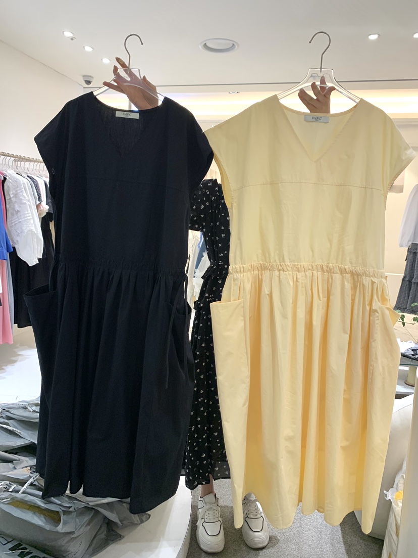 FABRIC韓國代購女士新款人氣26春夏職業時尚真品推薦連衣裙FABRIC連衣裙