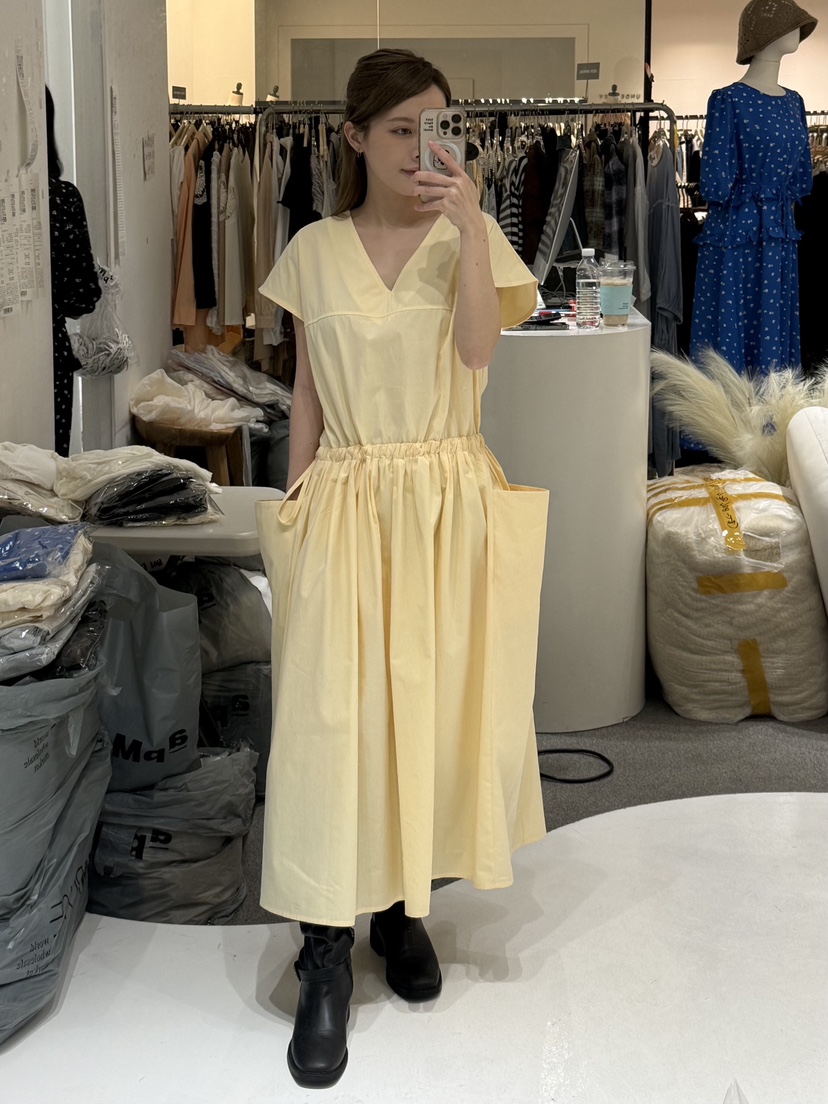 FABRIC韓國代購女士新款人氣26春夏職業時尚真品推薦連衣裙FABRIC連衣裙