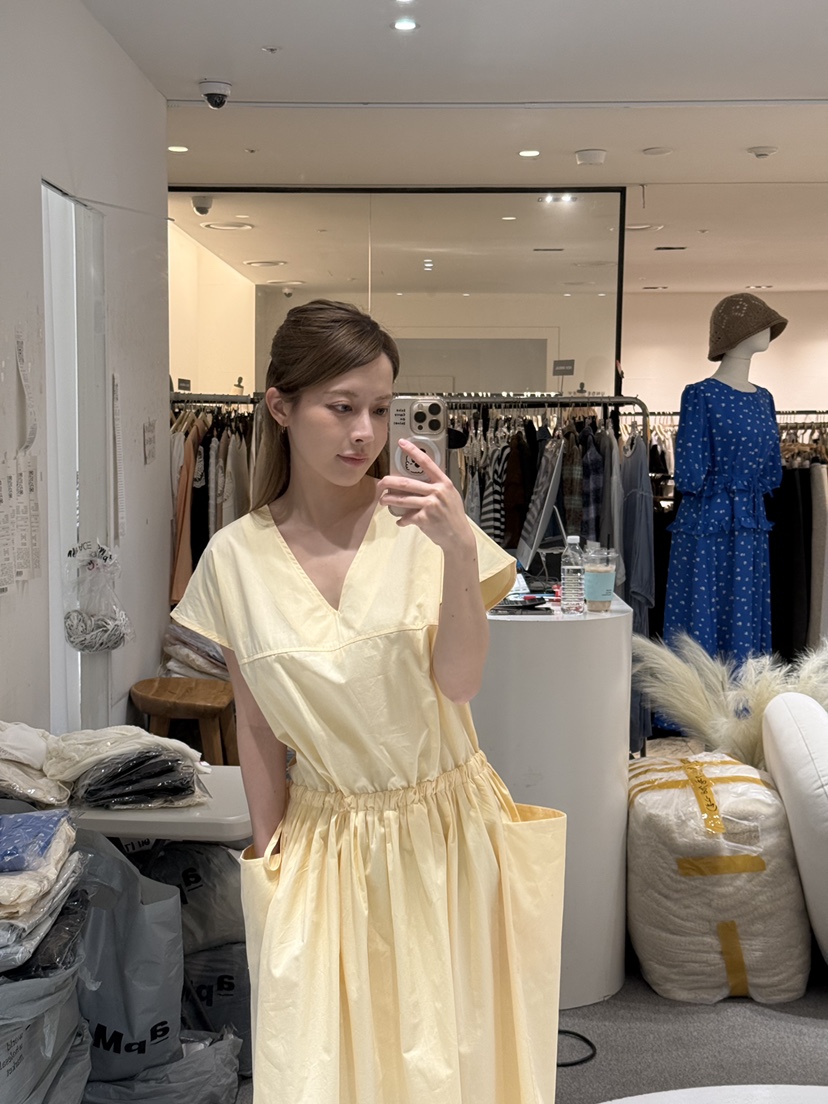 FABRIC韓國代購女士新款人氣26春夏職業時尚真品推薦連衣裙FABRIC連衣裙