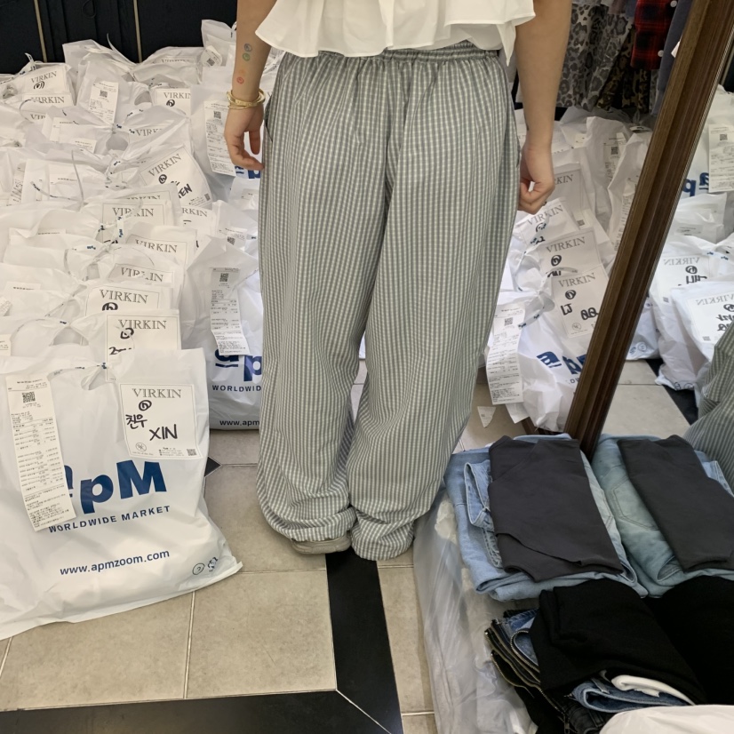 VIRKIN東大門代購女士新品26春夏熱賣時尚休閑人氣休閑褲VIRKIN休閑褲