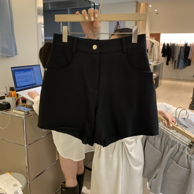 W AND J韓國代購女裝新款人氣26春夏真品休閑熱賣職業短褲W AND J短褲圖色1