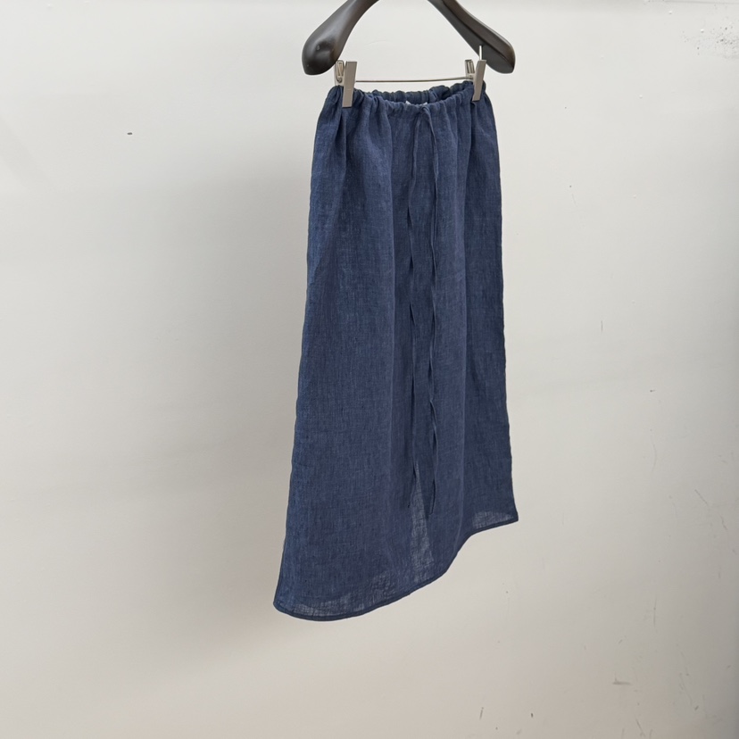 ID韓國代購女士新品人氣推薦熱賣26春夏半身裙中短裙亞麻ID半身裙/中短裙