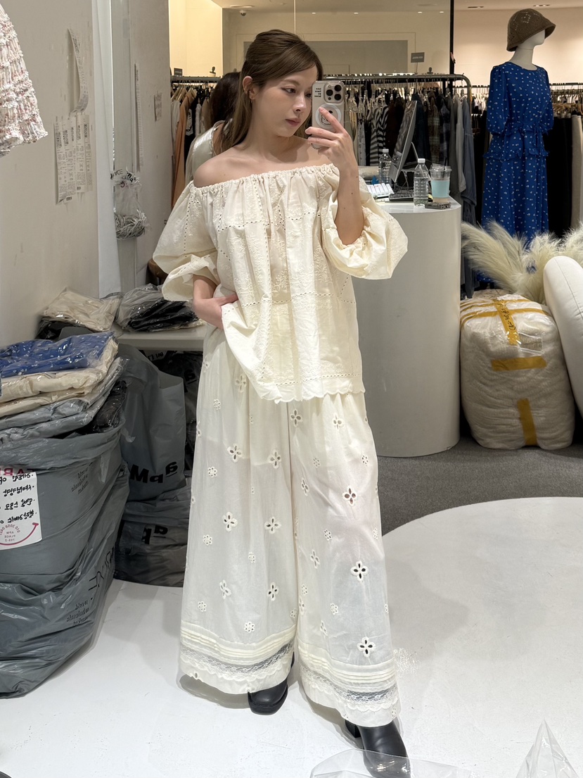 FABRIC東大門代購女士新款人氣真品時尚休閑熱賣休閑褲刺繡FABRIC休閑褲