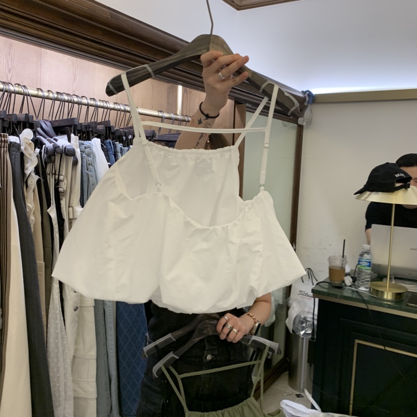 VIRKIN東大門實拍女裝新款職業推薦休閑襯衫蕾絲衫尼龍燈籠VIRKIN襯衫/蕾絲衫