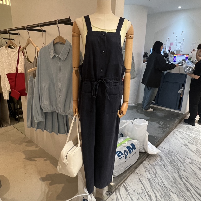 PLATE韓國直郵女士新品26春夏時尚熱賣休閑背帶褲不含內搭PLATE背帶褲圖色2