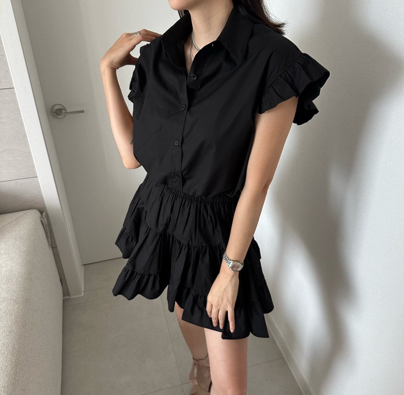 SOUIT東大門實拍女士新款推薦人氣真品職業襯衫蕾絲衫荷葉邊SOUIT by mabel-L襯衫/蕾絲衫