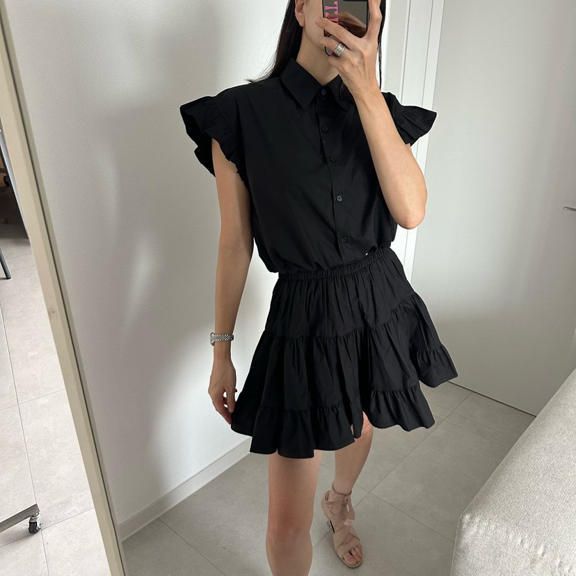 SOUIT東大門實拍女士新款推薦人氣真品職業襯衫蕾絲衫荷葉邊SOUIT by mabel-L襯衫/蕾絲衫