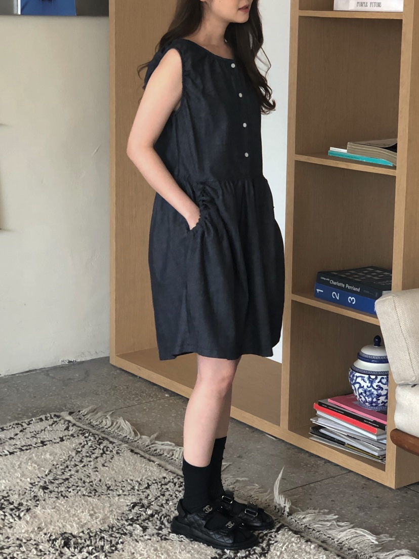 ONDO-P韓國直郵女裝新款真品休閑時尚26春夏熱賣連衣裙褶皺ONDO-P連衣裙