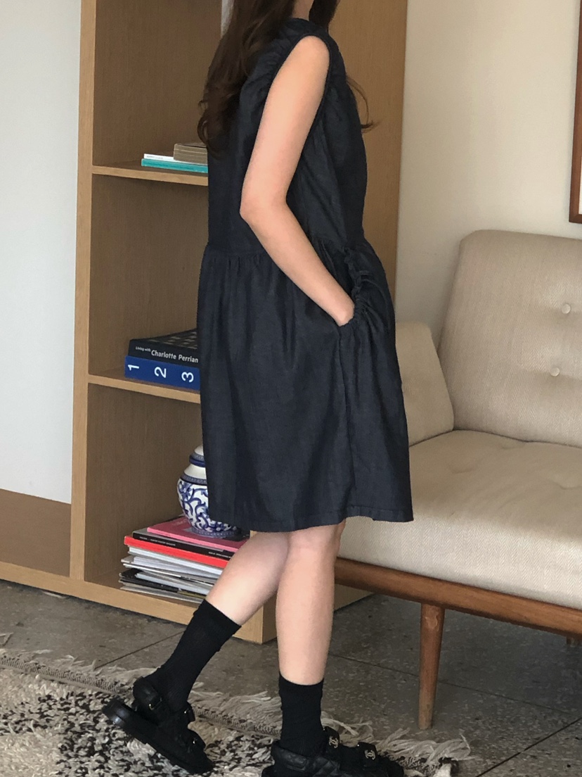 ONDO-P韓國直郵女裝新款真品休閑時尚26春夏熱賣連衣裙褶皺ONDO-P連衣裙