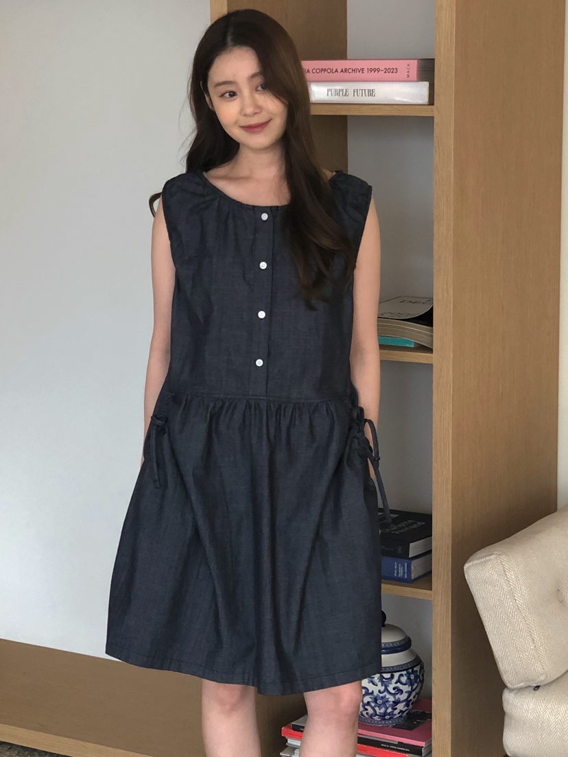 ONDO-P韓國直郵女裝新款真品休閑時尚26春夏熱賣連衣裙褶皺ONDO-P連衣裙圖色2