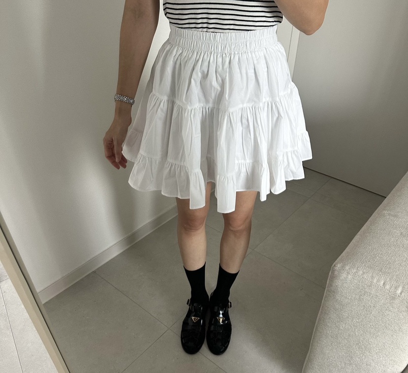 SOUIT東大門代購女士新款熱賣時尚推薦半身裙中短裙荷葉邊SOUIT by mabel-L半身裙/中短裙