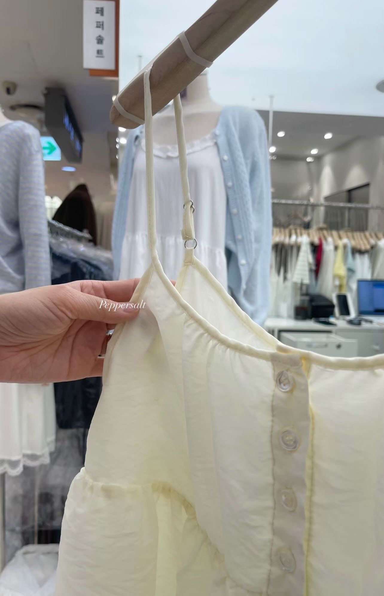 PEPPER 페페東大門直郵女士新品推薦職業26春夏吊帶背心PEPPER-SEOUL吊帶/背心