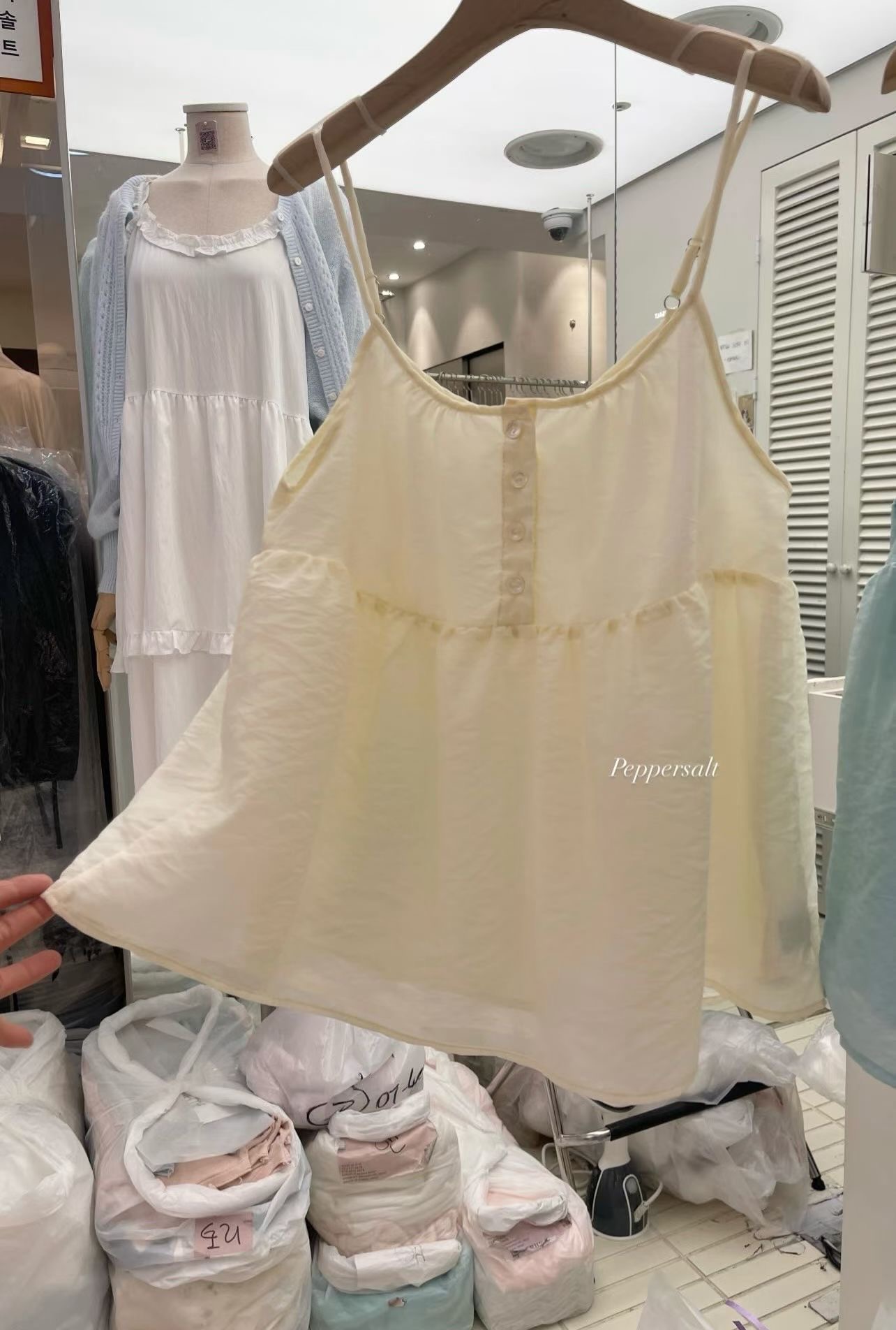 PEPPER 페페東大門直郵女士新品推薦職業26春夏吊帶背心PEPPER-SEOUL吊帶/背心圖色1