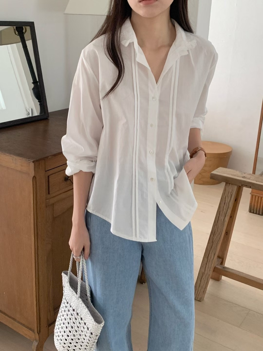 AN STAND東大門代購女士新品真品26春夏職業熱賣襯衫蕾絲衫AN STAND-2件起襯衫/蕾絲衫