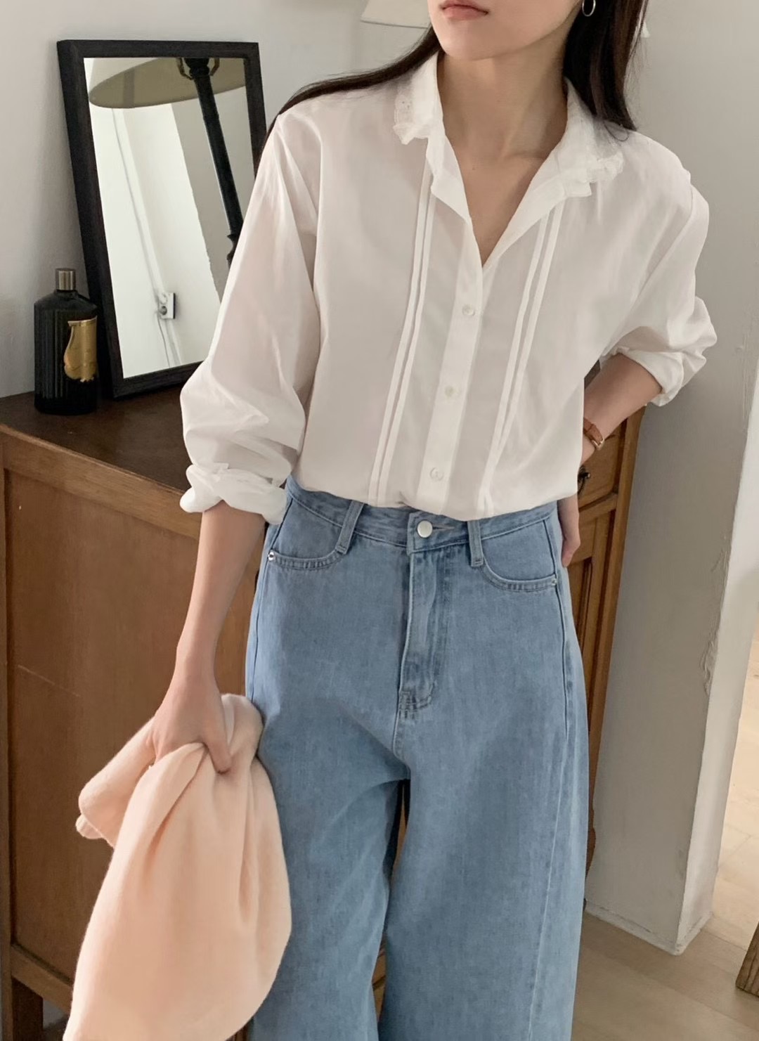 AN STAND東大門代購女士新品真品26春夏職業熱賣襯衫蕾絲衫AN STAND-2件起襯衫/蕾絲衫圖色2