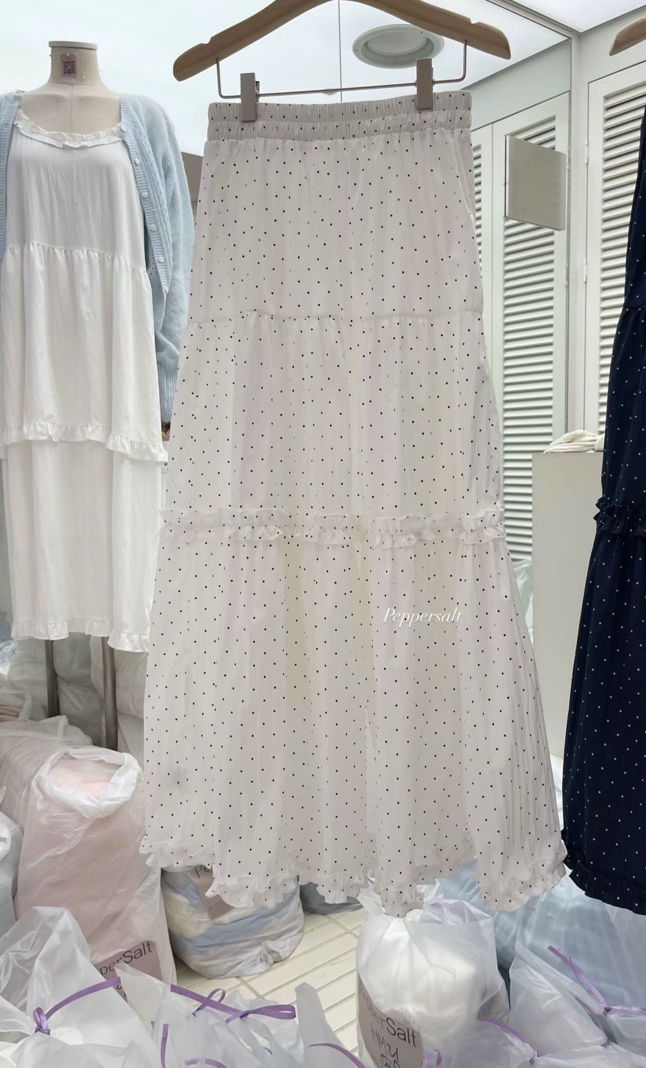 PEPPER 페페東大門直郵女士新款26春夏真品推薦人氣長裙PEPPER-SEOUL長裙圖色1