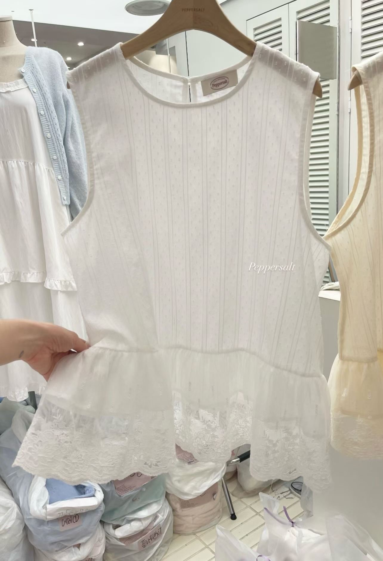 PEPPER 페페東大門代購女裝新款真品26春夏時尚吊帶背心PEPPER-SEOUL吊帶/背心圖色1