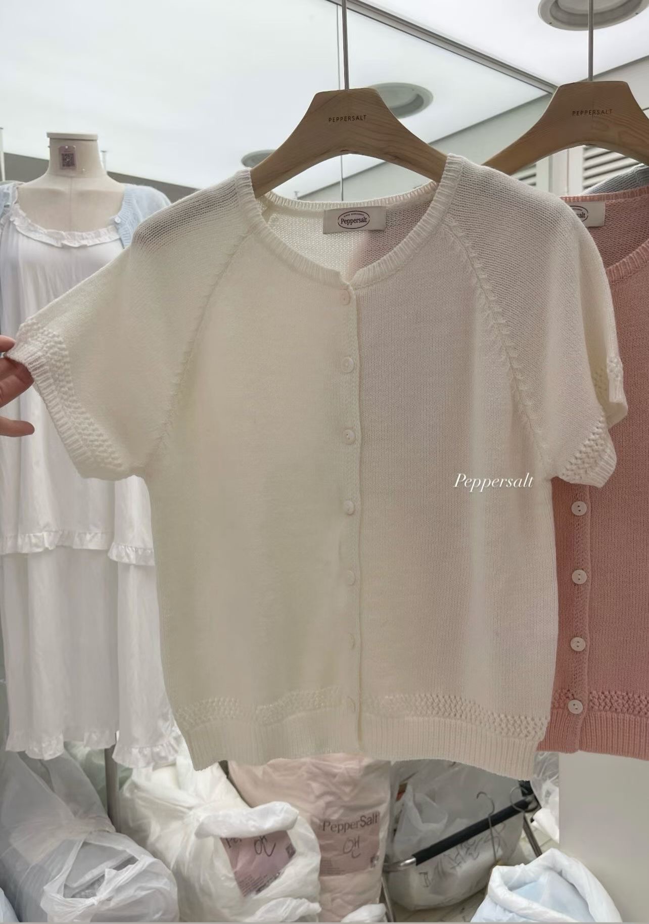 PEPPER 페페東大門代購女裝新款職業真品熱賣針織衫開衫PEPPER-SEOUL針織衫圖色1