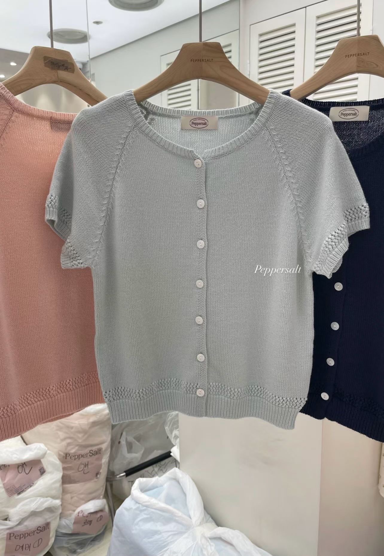 PEPPER 페페東大門代購女裝新款職業真品熱賣針織衫開衫PEPPER-SEOUL針織衫圖色3