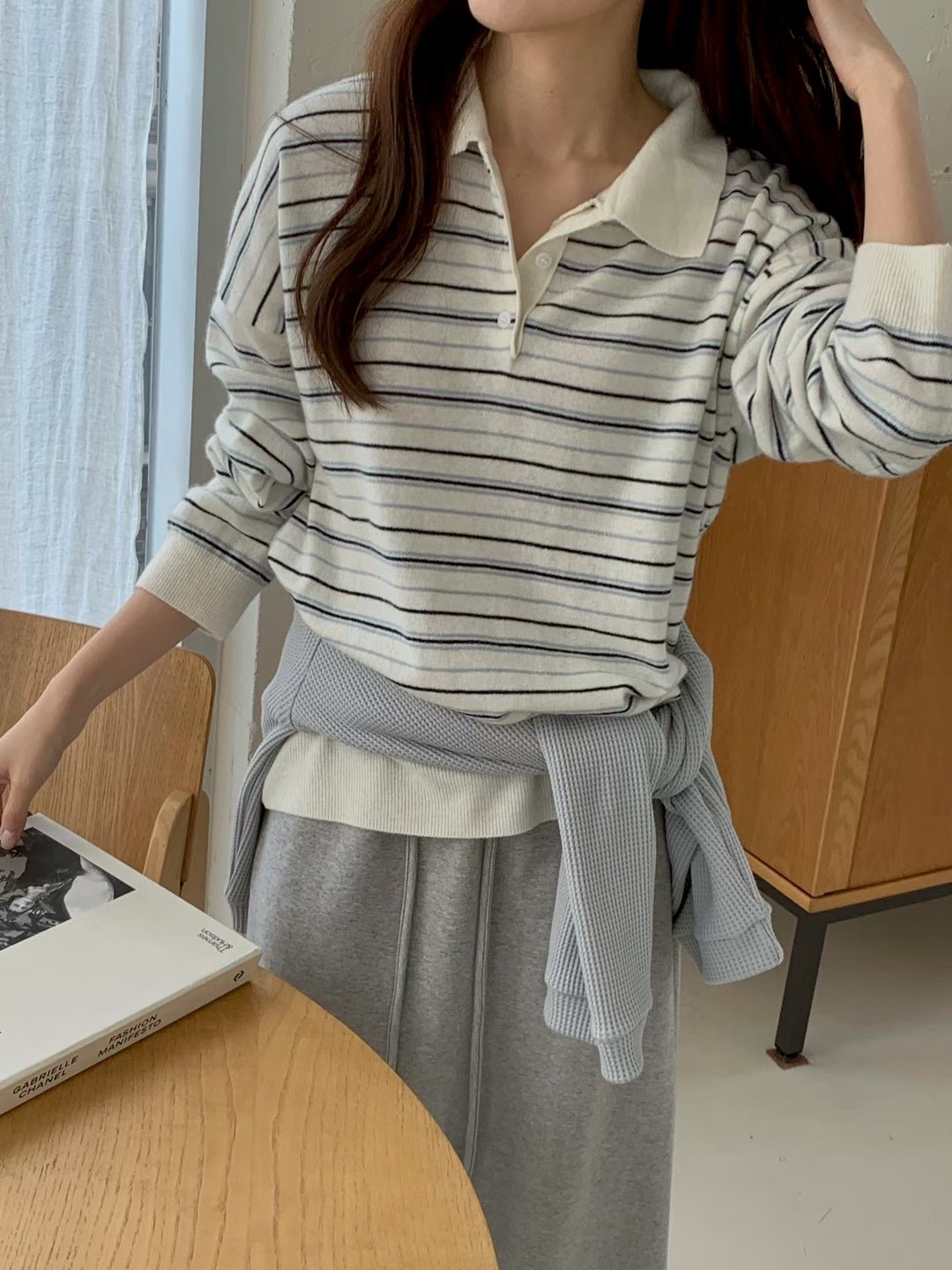 AN STAND韓國代購女士新款熱賣26春夏推薦時尚人氣長袖T恤AN STAND-2件起長袖T恤