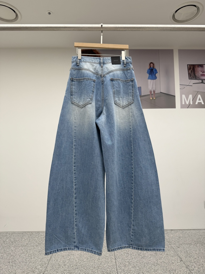 MADE-P東大門代購女裝新品休閑26春夏時尚熱賣真品牛仔褲MADE-P牛仔褲