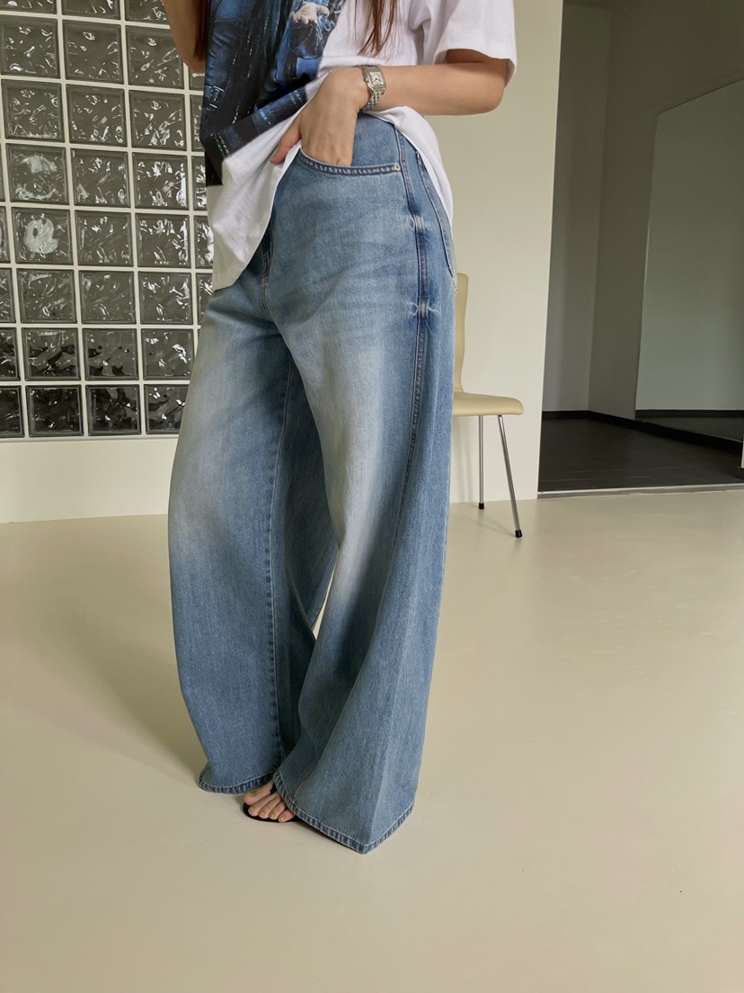 MADE-P東大門代購女裝新品休閑26春夏時尚熱賣真品牛仔褲MADE-P牛仔褲