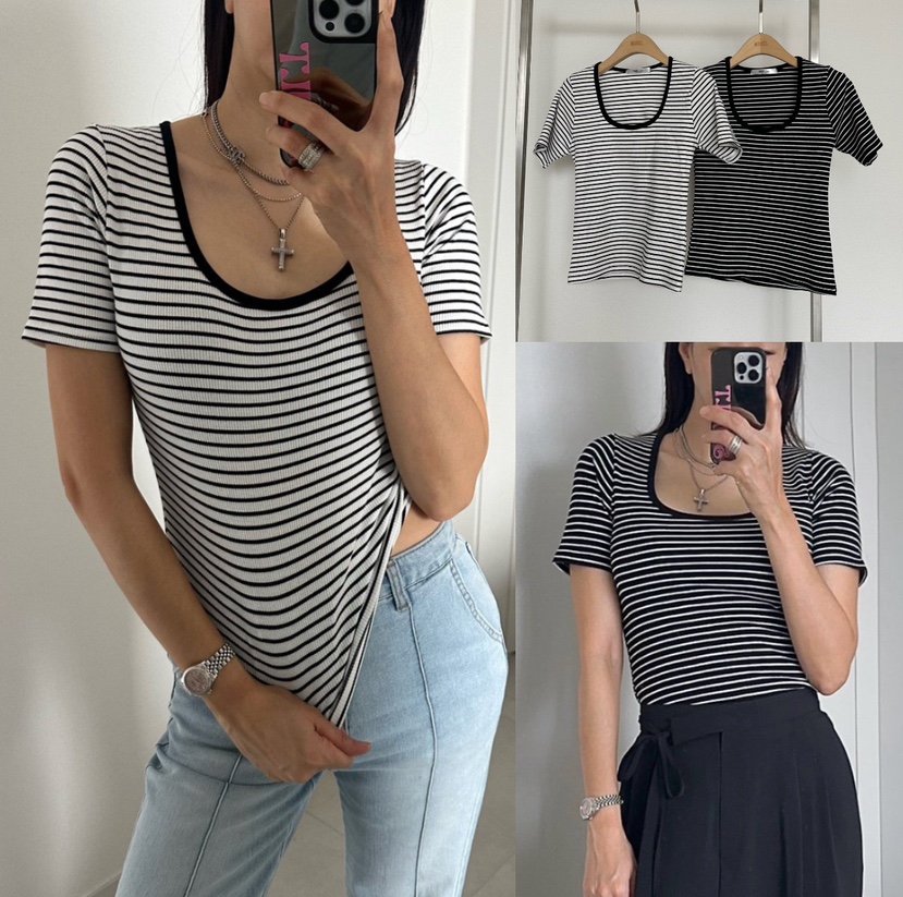 SOUIT韓國直郵女士新款人氣休閑推薦時尚職業真品熱賣T恤SOUIT by mabel-LT恤