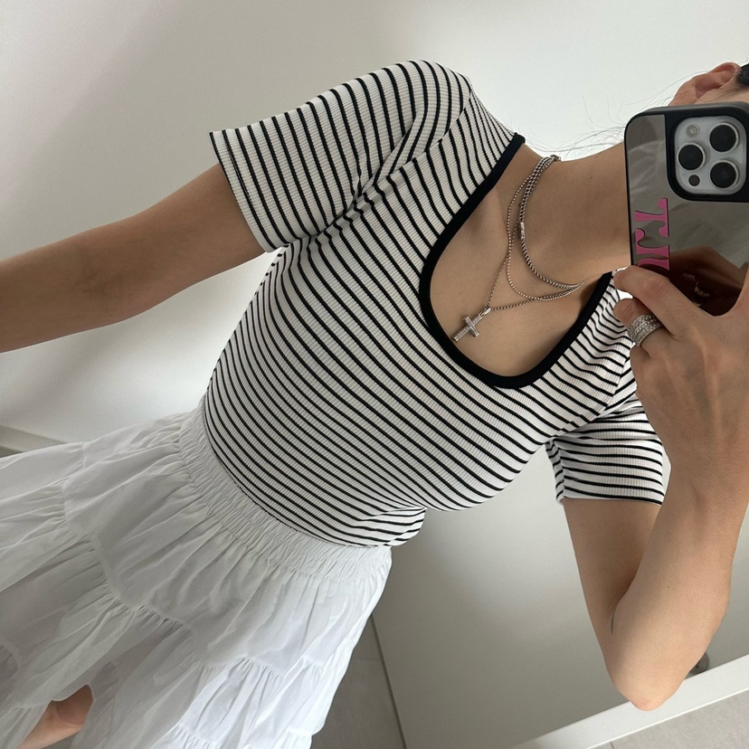 SOUIT韓國直郵女士新款人氣休閑推薦時尚職業真品熱賣T恤SOUIT by mabel-LT恤