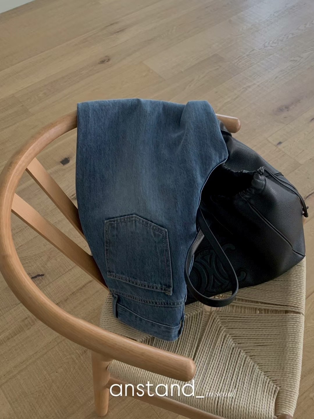 AN STAND東大門實拍女士新款人氣真品職業推薦休閑牛仔褲AN STAND-2件起牛仔褲