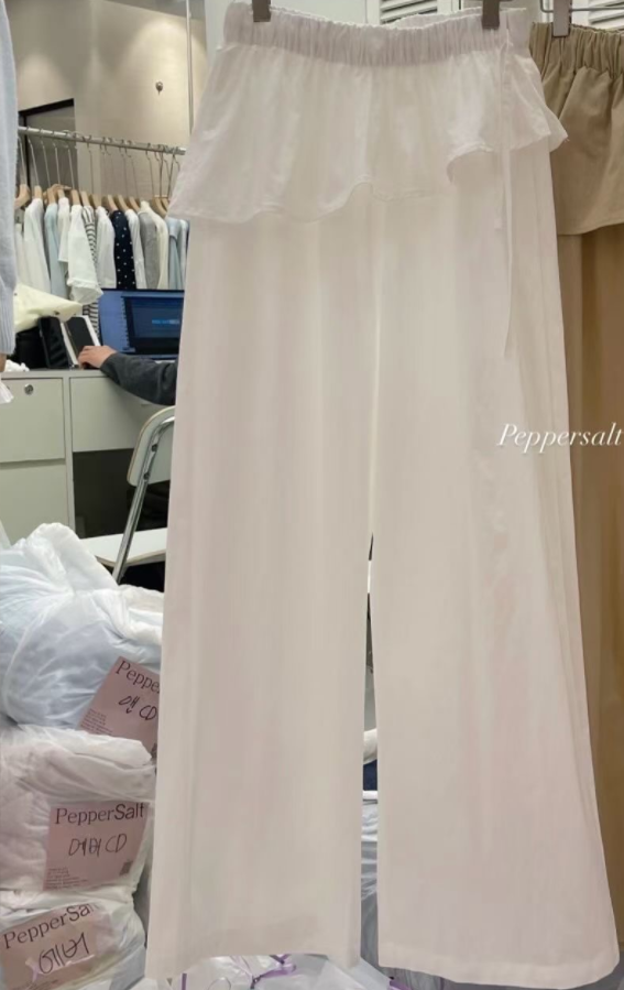 PEPPER 페페東大門實拍女裝新款休閑職業熱賣休閑褲多層PEPPER-SEOUL休閑褲圖色1