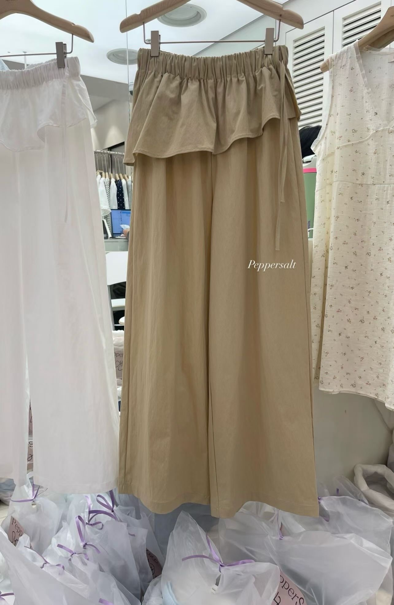 PEPPER 페페東大門實拍女裝新款休閑職業熱賣休閑褲多層PEPPER-SEOUL休閑褲圖色2