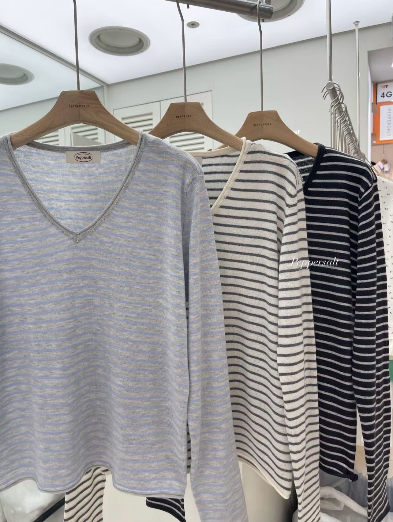 PEPPER 페페東大門實拍女裝新品休閑職業時尚人氣長袖T恤PEPPER-SEOUL長袖T恤