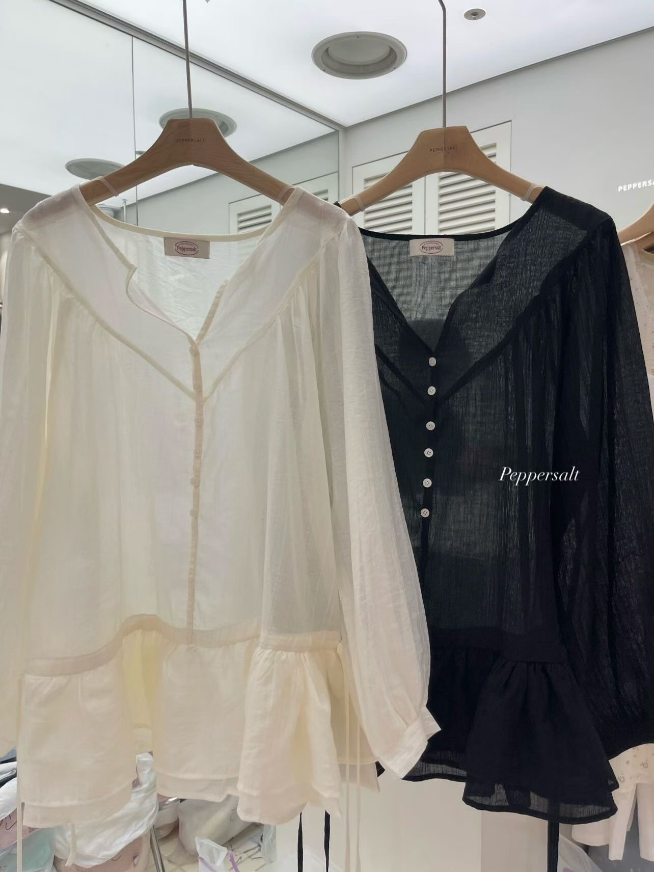 PEPPER 페페東大門代購女裝新品休閑熱賣26春夏襯衫蕾絲衫PEPPER-SEOUL襯衫/蕾絲衫