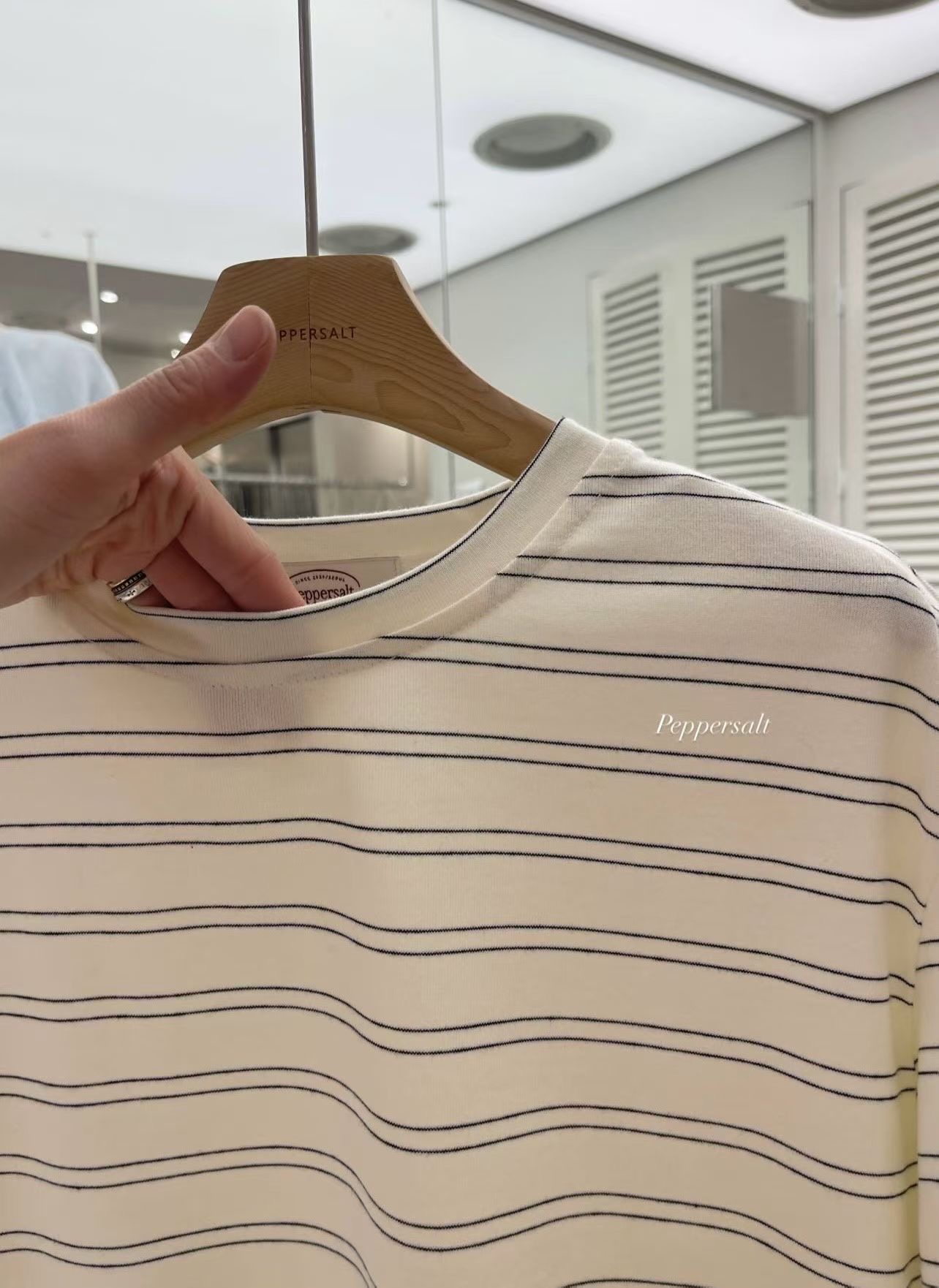 PEPPER 페페東大門代購女士新款人氣時尚真品職業T恤條紋PEPPER-SEOULT恤