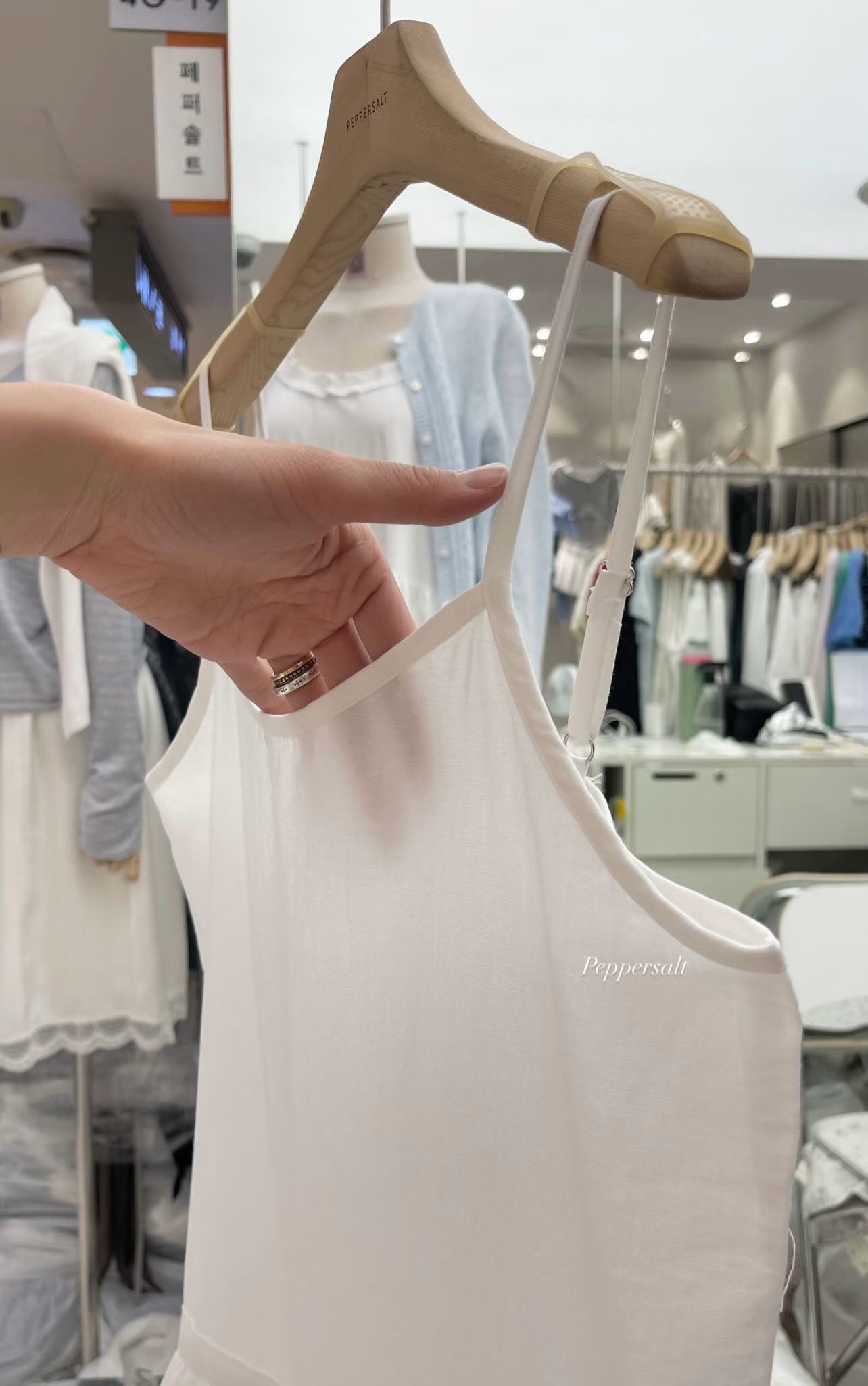 PEPPER 페페東大門直郵女士新品人氣推薦時尚職業吊帶背心PEPPER-SEOUL吊帶/背心