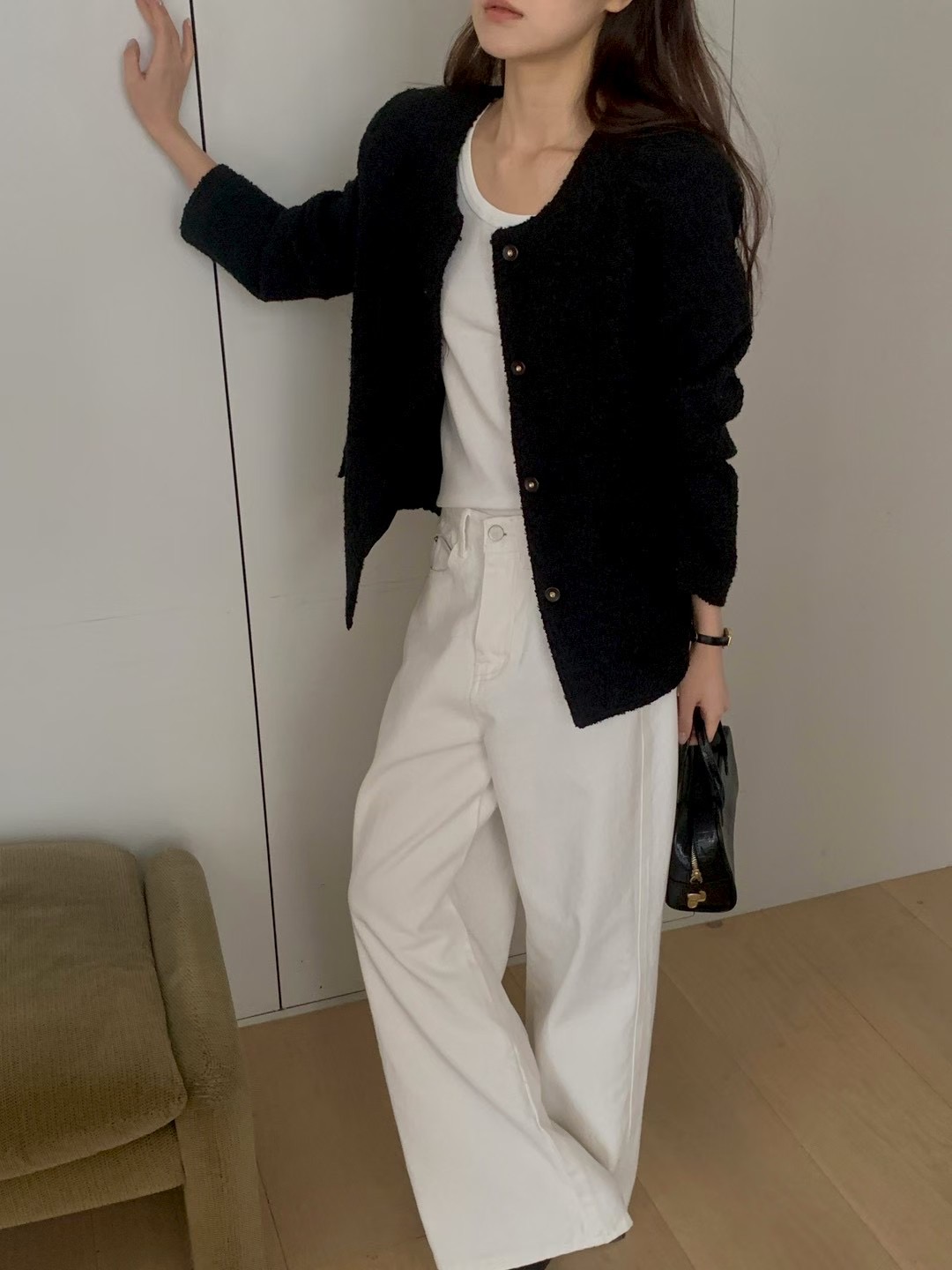 AN STAND東大門實拍女裝新品推薦熱賣休閑人氣牛仔褲帆布AN STAND-2件起牛仔褲